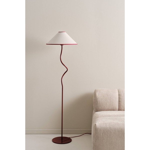 Piros-fehér textil dimmelhető állólámpa (magasság 148 cm) Juliet – Jotex-image-2