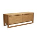 Natúr színű ülőkés billenő ajtós cipőtartó tölgyfa dekorral NewEst – Woodman