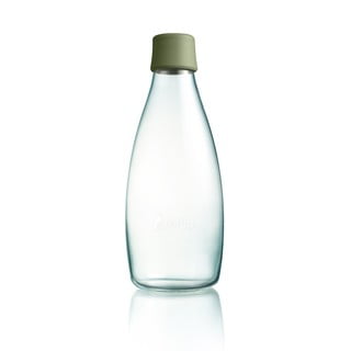 Sötétzöld üvegpalack élettartam garanciával, 800 ml - ReTap