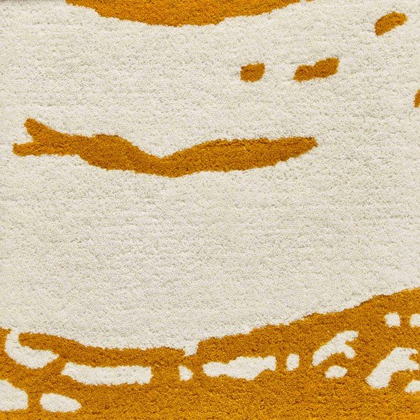 Elements Circle mustársárga gyapjú szőnyeg, 120 x 170 cm - Think Rugs-image-1