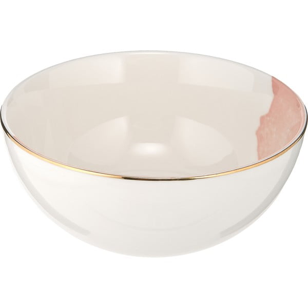 Rosie 2 db-os rózsaszín-fehér porcelán tálka szett, ø 15 cm - Westwing Collection