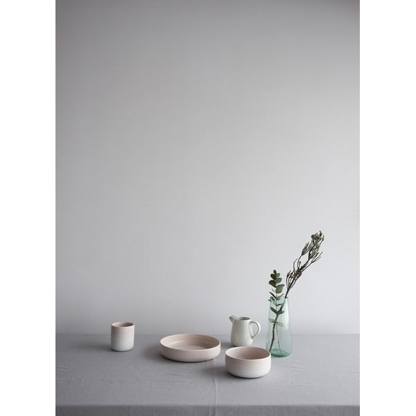 Dust fehér-rózsaszín agyagkerámia tál ø 15 cm - ÅOOMI-image-1