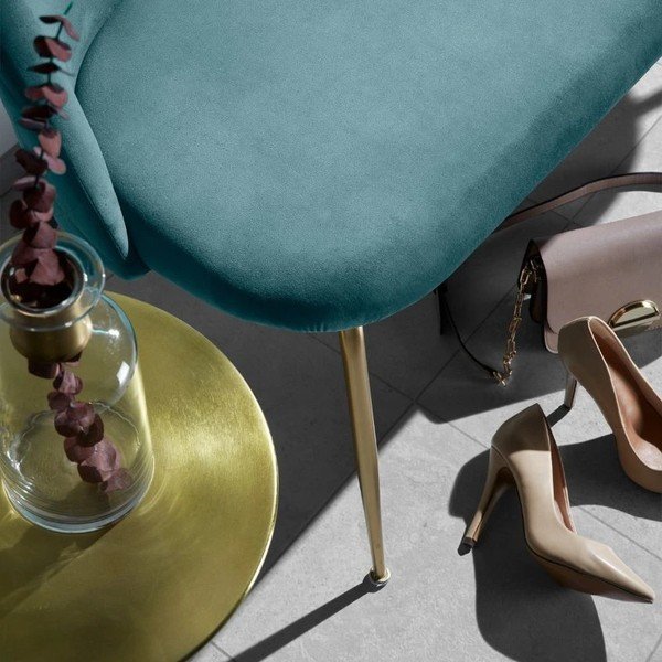 Alumínium kerek tárolóasztal ø 39 cm Rhet – Kave Home-image-3