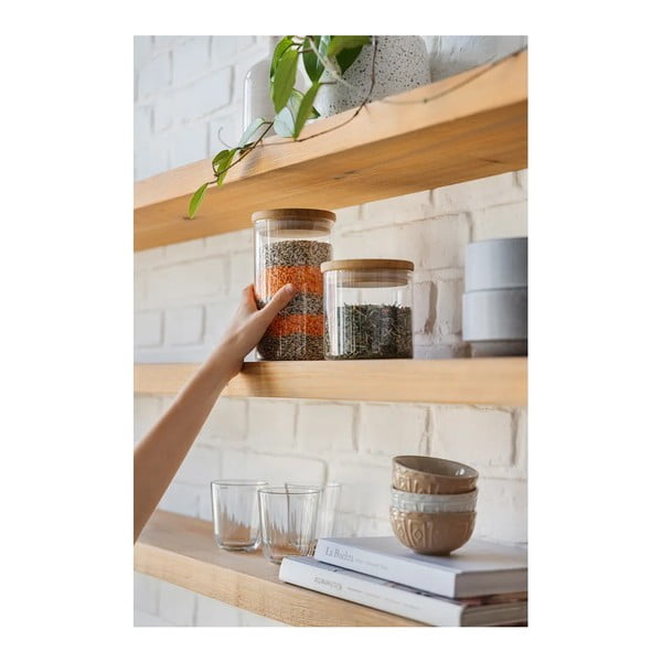 Élelmiszertartó üveg doboz szett 2 db-os – Bonami Essentials-image-1