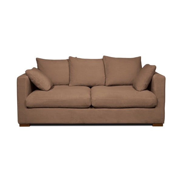 Világosbarna kordbársony kanapé 175 cm Comfy – Scandic