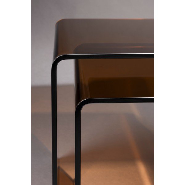 Üveg tárolóasztal szett 2 db-os 40x45 cm Vetro – Dutchbone-image-4