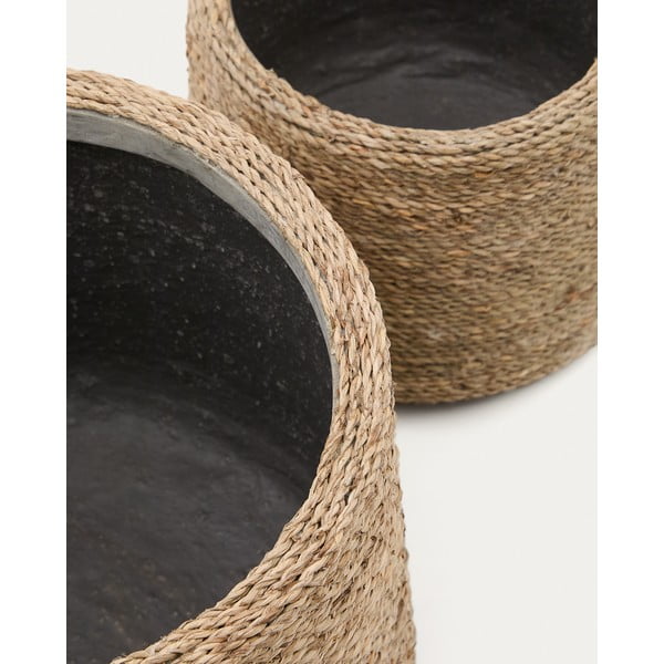 Cement kaspó szett 2 db-os ø 35 cm Sigal – Kave Home-image-2