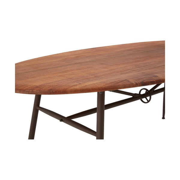 Diófa étkezőasztal 104x219 cm New Foundry – Premier Housewares-image-2