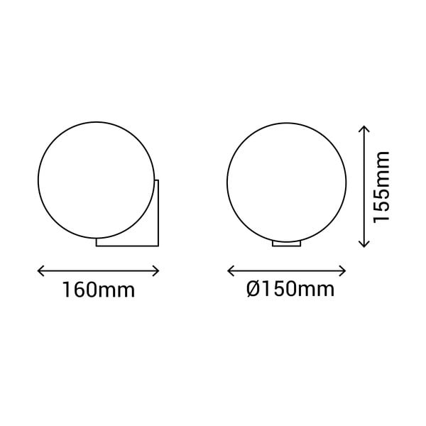 Obi fekete falilámpa, ø 15 cm - SULION-image-3