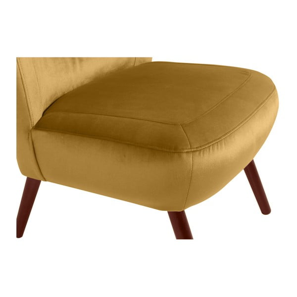 Sari Velvet sárga fotel - Max Winzer-image-3