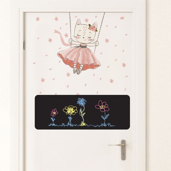 Dancing Cat and Blackboard 2 db falmatrica és 4 kréta - Ambiance-image-2