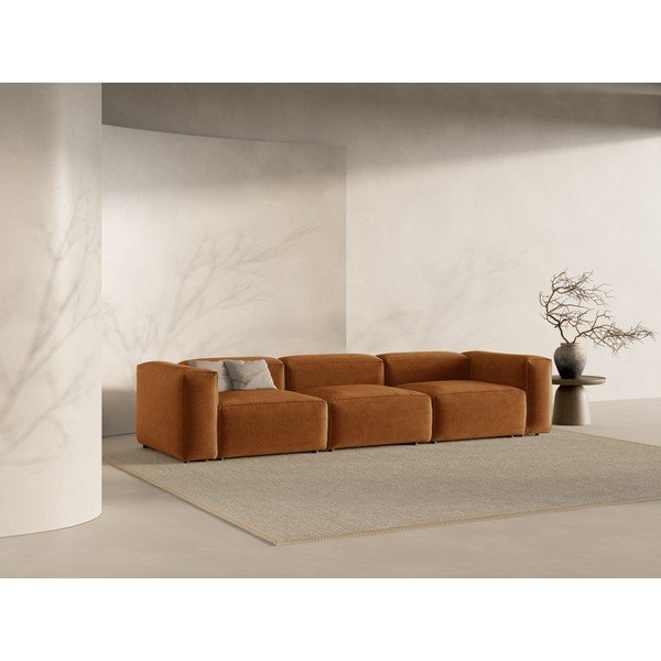 Téglavörös kanapé 364 cm Bergamo – Cosmopolitan Design-image-1