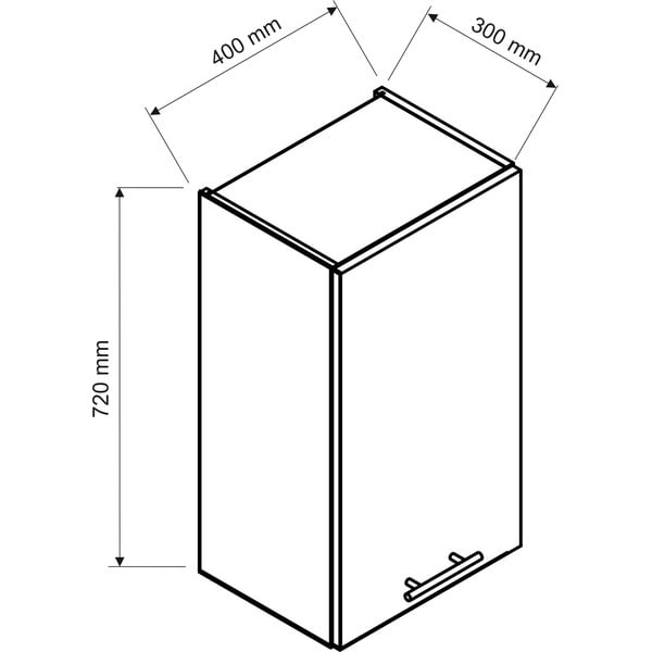 Felső konyhaszekrény (szélesség 40 cm) Brodie – STOLKAR-image-2