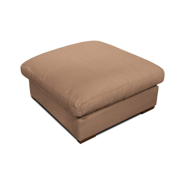 Világosbarna kordbársony puff Comfy – Scandic-image-3