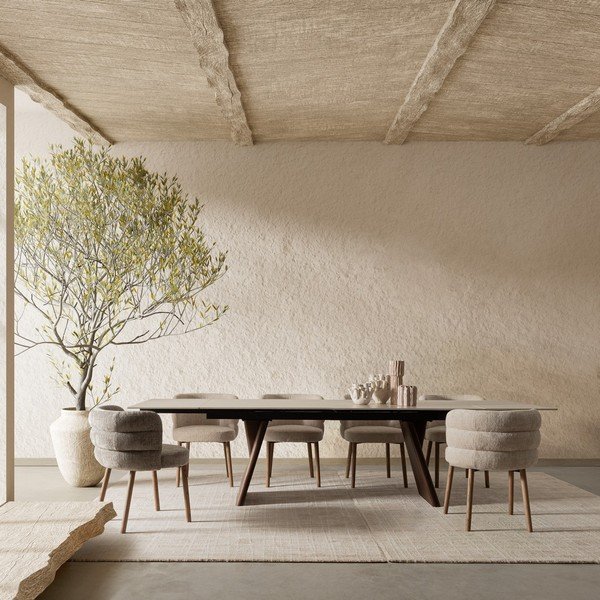 Szürke kárpitozott étkezőszék Ilma – Bizzotto-image-1