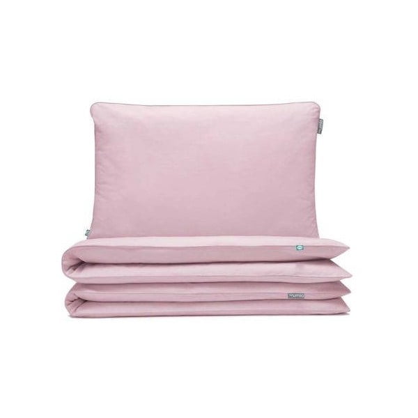Világos rózsaszín gyerek pamut ágyneműhuzat, 90 x 120 cm - Mumla