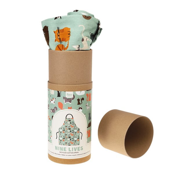 Nine Lives kötény újrahasznosított pamutból - Rex London-image-2