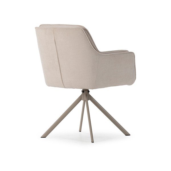 Bézs kárpitozott étkezőfotel szett 2 db-os Keiko – Marckeric-image-4