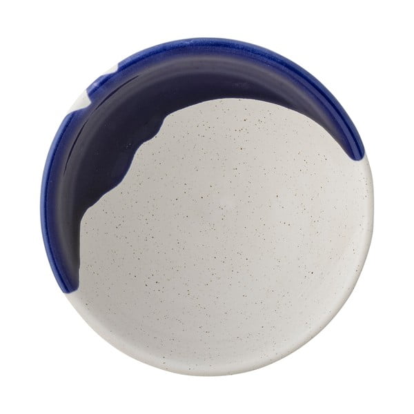 Fehér-kék agyagkerámia tálka 400 ml Okayama – Bloomingville-image-3