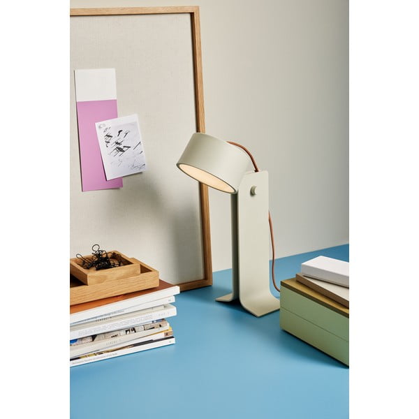 Bézs asztali lámpa (magasság 32 cm) Crea – Hübsch-image-3