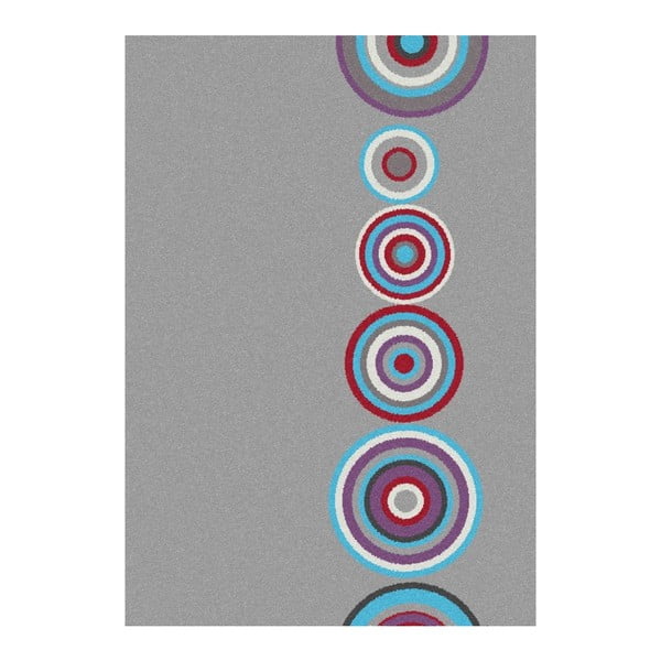 Boras Circles szürke szőnyeg, 133 x 190 cm - Universal