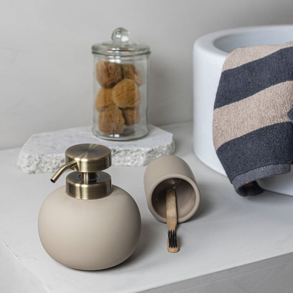 Krémszínű fogkefetartó pohár Lotus – Mette Ditmer Denmark-image-3