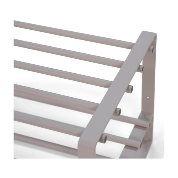 Szürkésbarna fém cipőtartó 70x29x27 cm Rex – Spinder Design-image-4