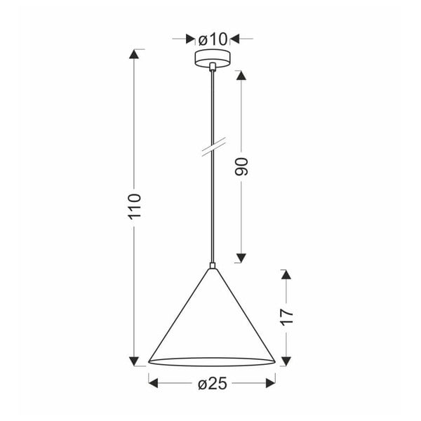 Barna függőlámpa üveg búrával ø 25 cm Dunca – Candellux Lighting-image-4