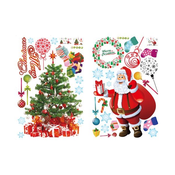 Fanastick Santa, Balls and Tree karácsonyi falmatrica - Ambiance-image-2