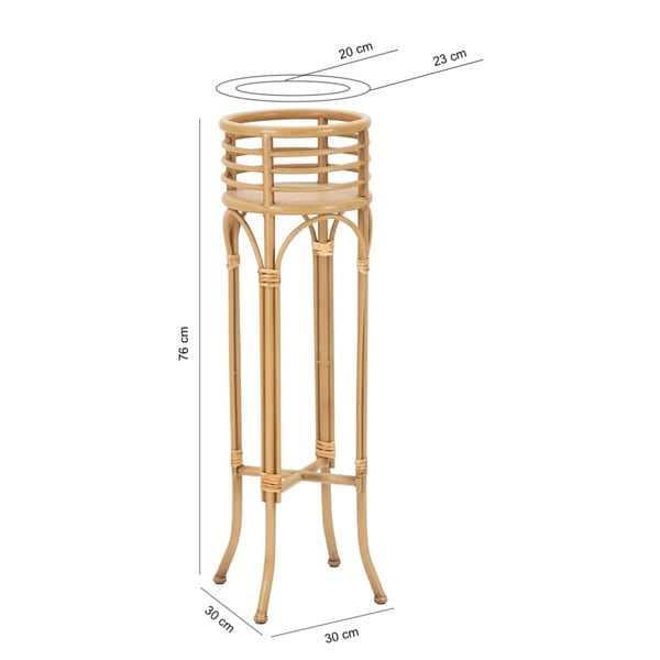 Fém virágtartó állvány ø 23 cm (magasság 76 cm) Panama – Mauro Ferretti-image-2