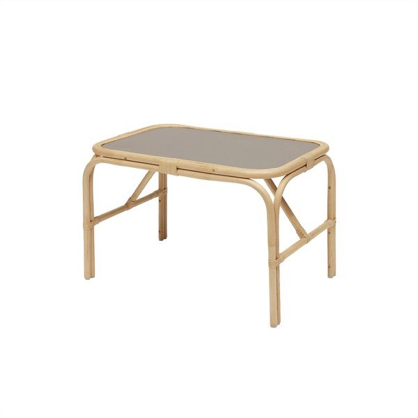 Rattan gyerek asztal 70x48 cm Nana – OYOY Mini