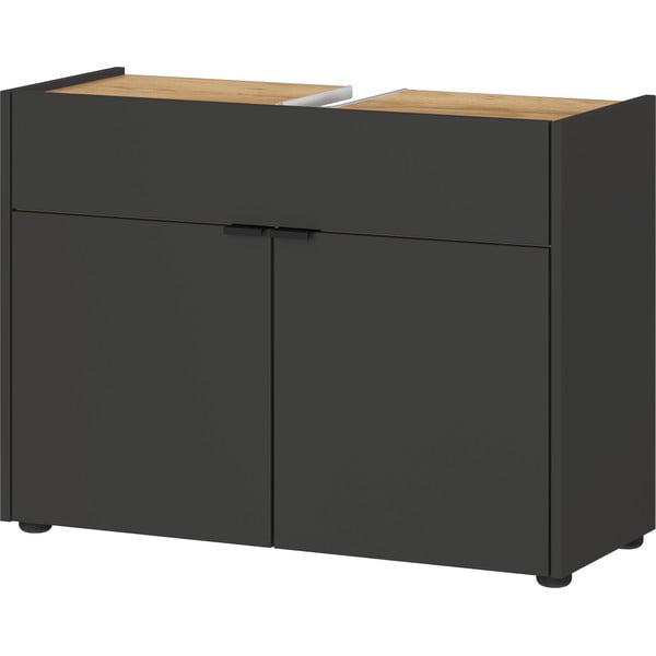 Antracitszürke mosdó alatti szekrény 80x60 cm Forano – Germania-image-2