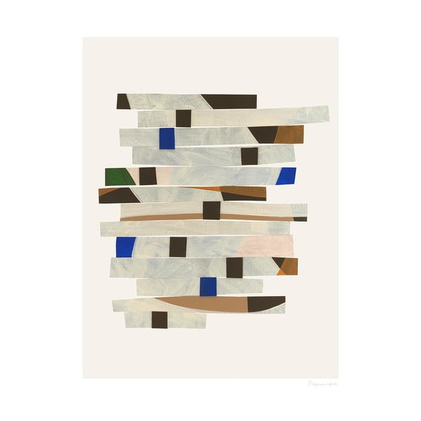 Poszter 50x70 cm Cut up Stripes – Berit Mogensen Lopez – The Poster Club