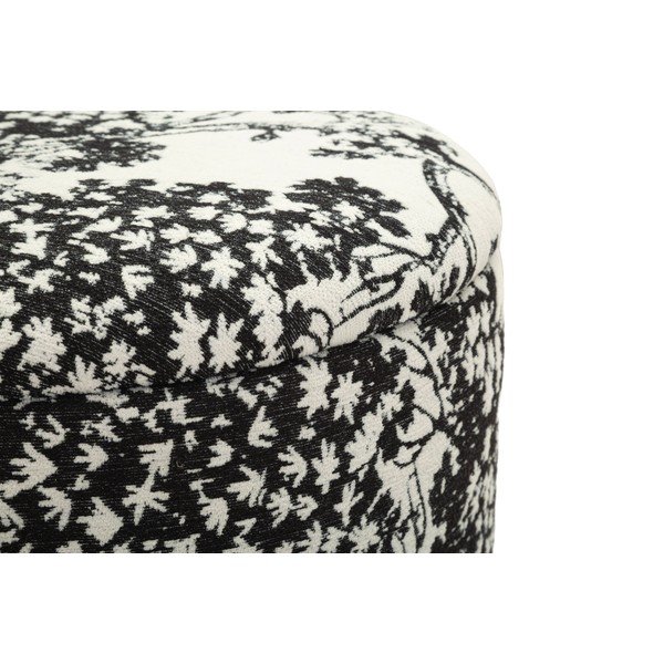 Fekete-fehér puff Oriental Style – Mauro Ferretti-image-4