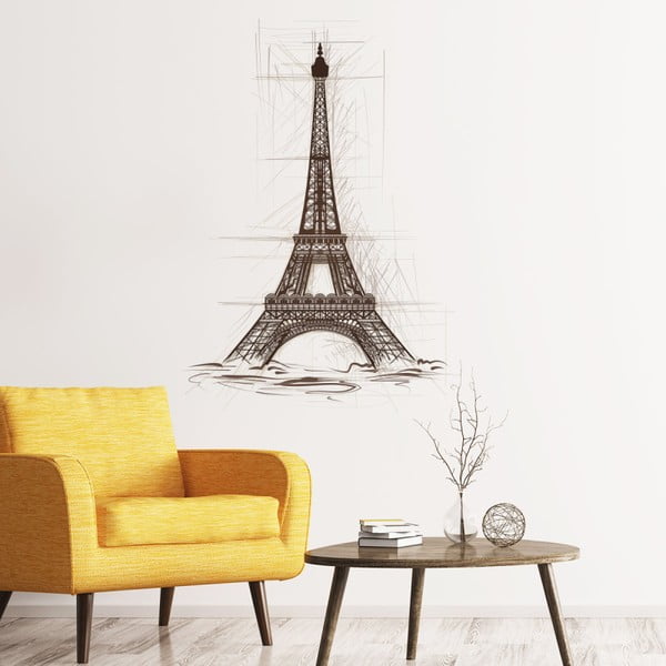 Wall Decal Eiffel Tower Drawing falmatrica, 85 x 60 cm - Ambiance