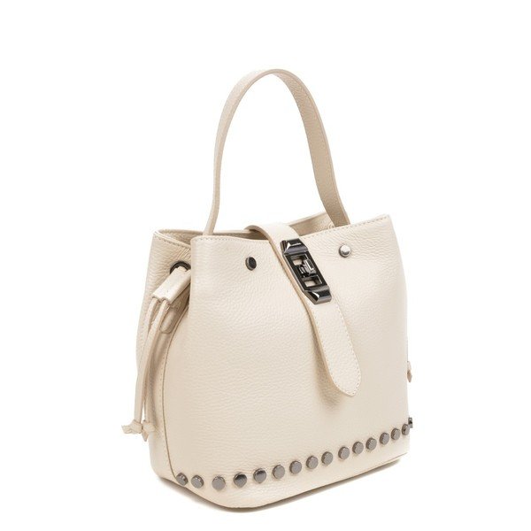Giulia bézs bőr kézitáska - Mangotti Bags-image-2