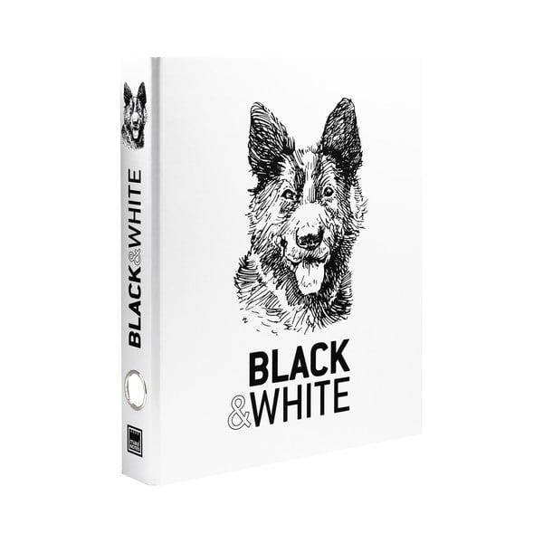 Hound Black & White gyűrűs mappa - Makenotes