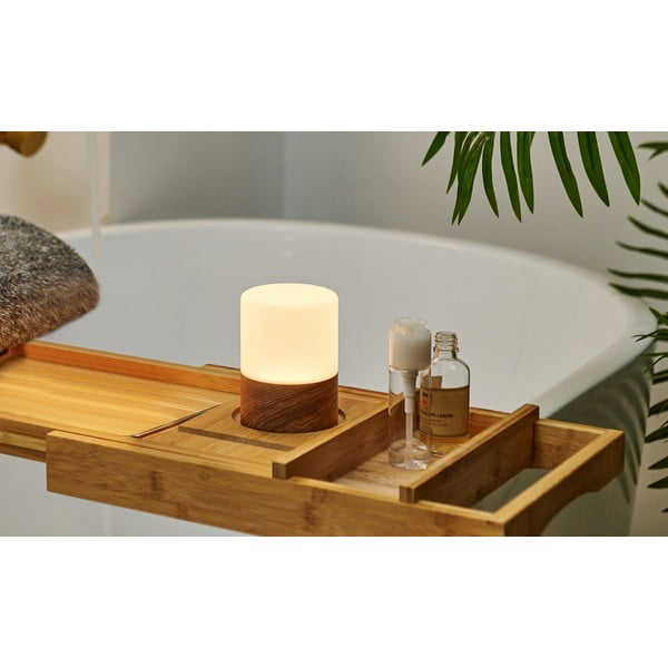 Sötétbarna szabályozható asztali lámpa üveg búrával (magasság 10,5 cm) Lemelia – Gingko-image-3