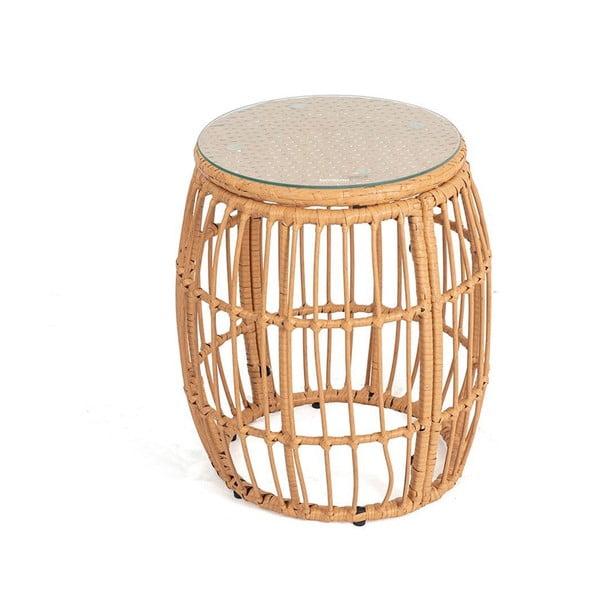 Műrattan kerek kerti tárolóasztal ø 47 cm Vistdal - Bonami Essentials