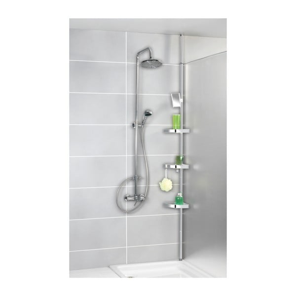 Premium világos teleszkópos fürdőszobai sarokpolc - Wenko-image-1