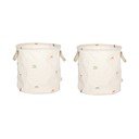 Krémszínű textil játéktároló kosár szett 2 db-os ø 32x32 cm Moira – OYOY Mini