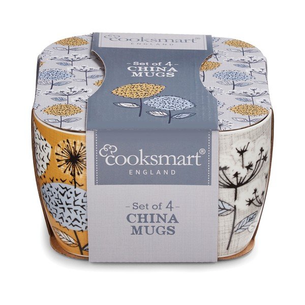 Spring porcelán bögre, 4 darab, 350 ml - Cooksmart England-image-1
