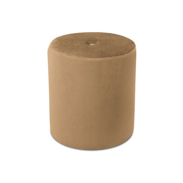 Fiore világosbarna puff, ⌀ 40 cm - Mazzini Sofas-image-2