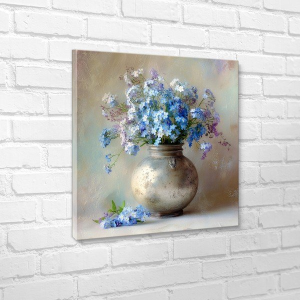 Nyomtatott vászon kép 32x32 cm Forget-me-not – Styler-image-3
