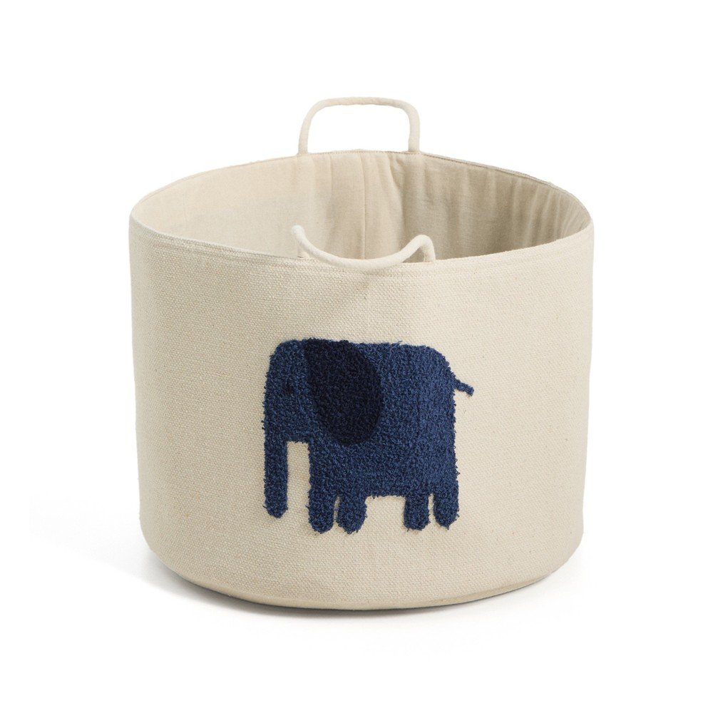 Elefántcsont színű textil játéktároló kosár ø 45x30 cm Tandani Kave Home