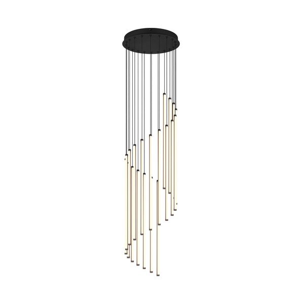 Matt fekete LED dimmelhető függőlámpa ø 37 cm Baxter – Trio-image-3