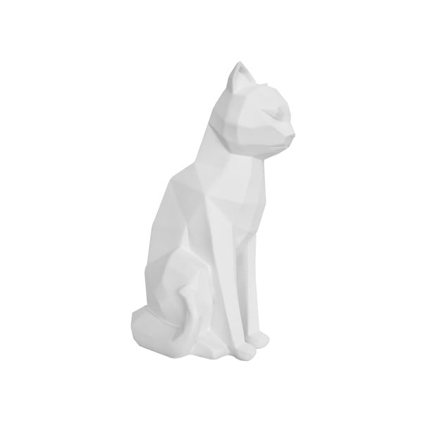 Origami Cat matt fehér szobor, magasság 29,5 cm - PT LIVING