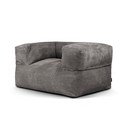 Sötétszürke kordbársony babzsákfotel MooG – SLOWDOWN