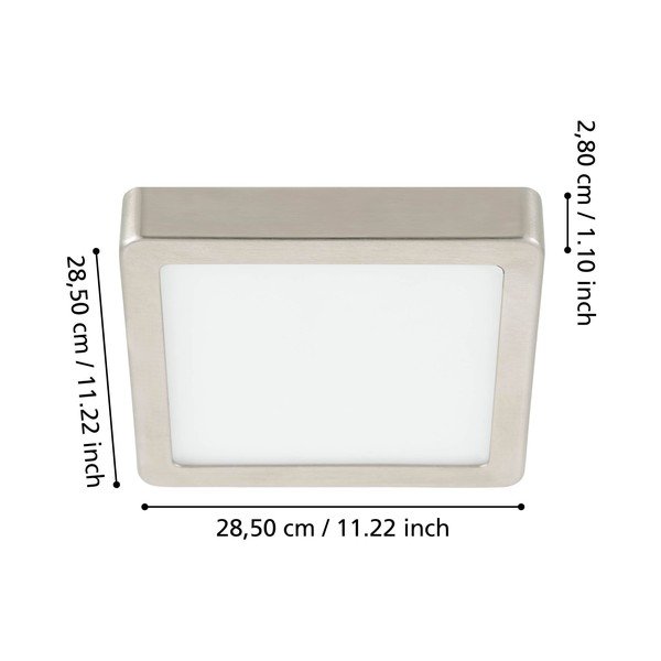 Szürke LED mennyezeti lámpa 28,5x28,5 cm FUEVA 5 – EGLO-image-1