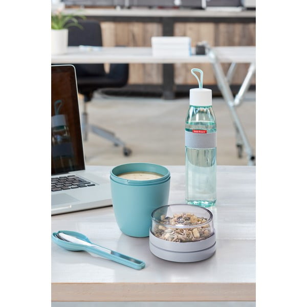 Ellipse 3 db-os utazó evőeszköz készlet türkiz tartóval - Mepal-image-1